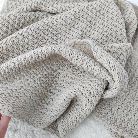 Wool Baby Blanket Knit for Neutral Baby Nursery - Etsy