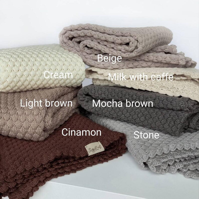 Gray Baby Blanket Knit Baby Boy Blanket Merino Wool Etsy