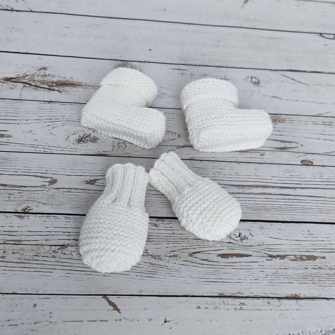Newborn baby booties and mittens set merino wool mittens and Etsy