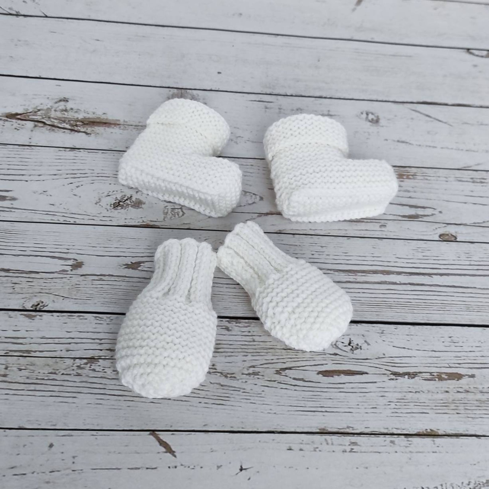 Newborn baby booties and mittens set merino wool mittens and Etsy
