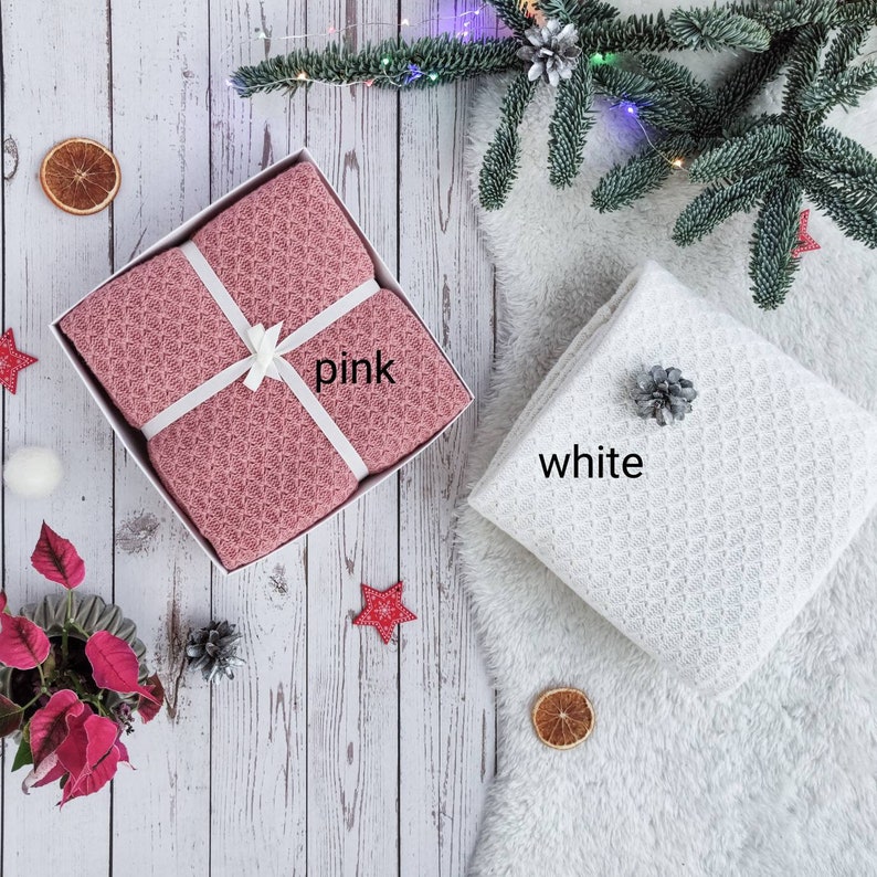 Merino Baby Blankets White Knit Baby Blanket Wool Etsy