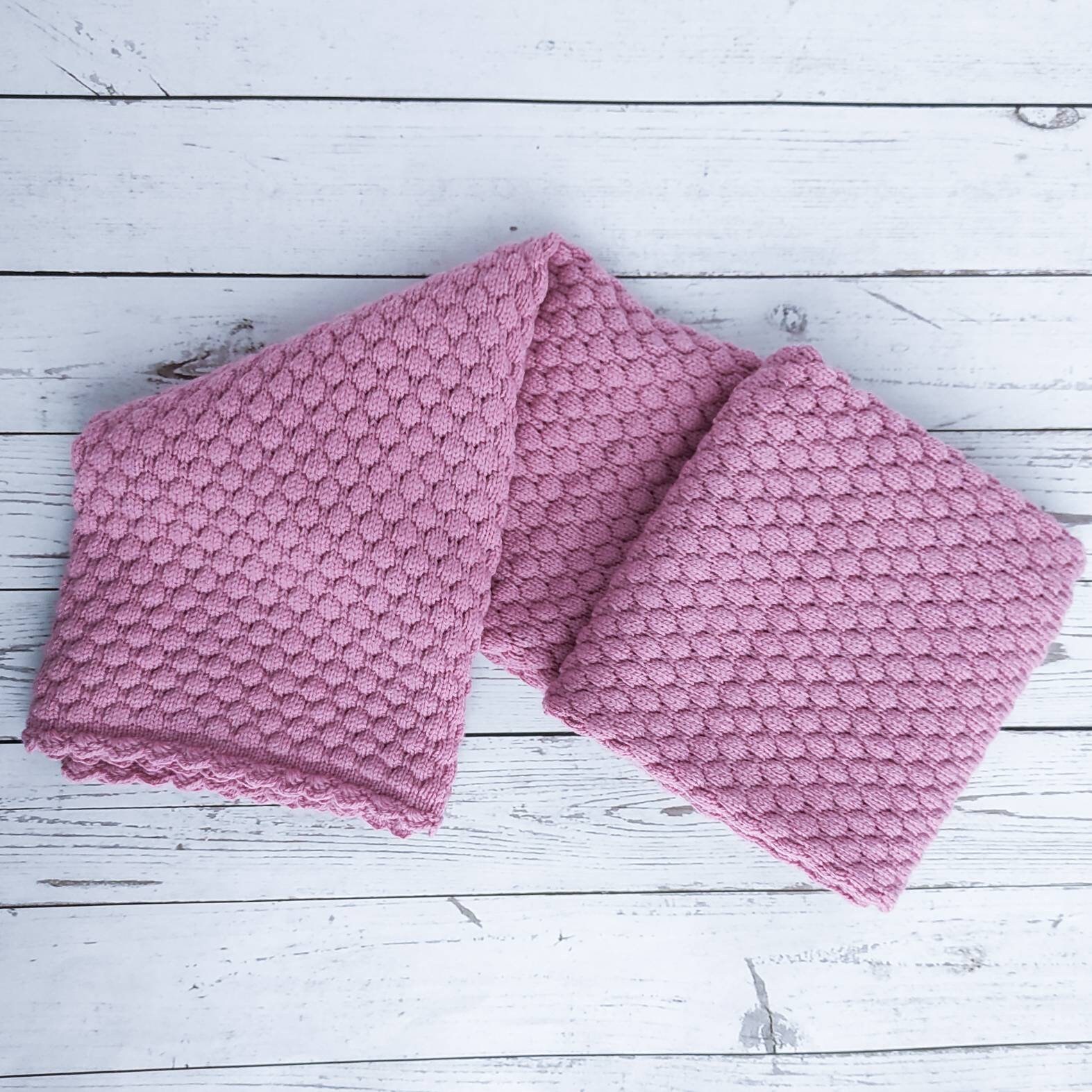 Knitted baby blanket merino wool gender neutral baby blanket Etsy