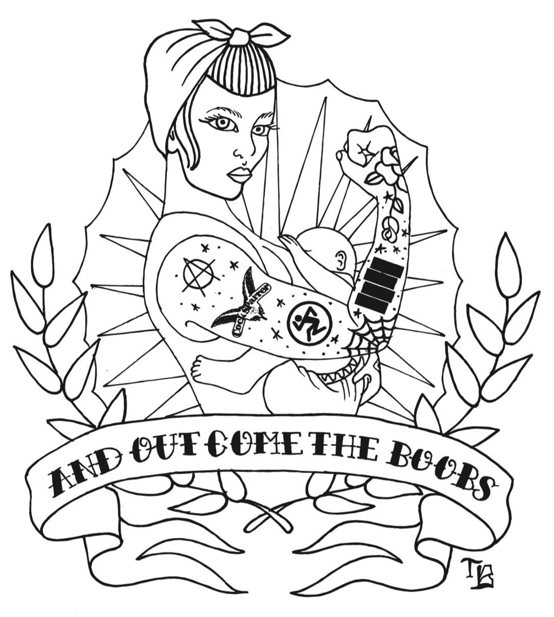 And Out Come the Boobs Coloring Sheet - Etsy