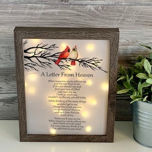 When Tomorrow Starts Without, Sympathy Gift, Memorial Frame, Keepsake, Memory Frame, Bereavement Gift, Sympathy Frame,  Memorial Shadow Box,