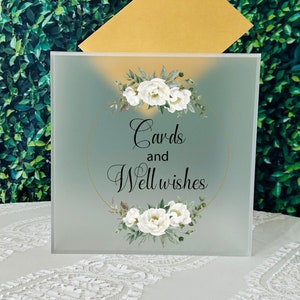 Bruiloftskaartdoos, acrylkaartendoos, gepersonaliseerde kaartendoos, aangepaste envelopdoos, bruiloft/verjaardag/quinceanera/feest Cadeaukaartdoos met deksel