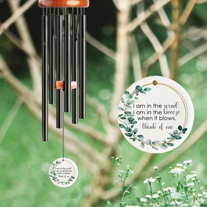 Listen To The Wind Memorial, Memorial Chime, Sympathy Dad, Mom, Family Gift For Loss, Memorial Wind Chime, Custom In Loving Memory