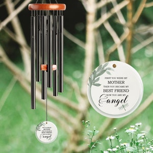 Listen to the Wind Memorial Chime, Sympathy Mother Gift For Loss, Memorial Wind Chime, Custom In Loving Memory Mom Wind Chime, Windchime