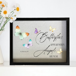 11x14 Whisper I Love You To A Butterfly, Sympathy Gift, Keepsake Box, Memory Frame, Bereavement Gift, Sympathy Frame,  Memorial Gift