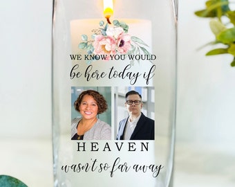 Hochzeitsgedenkkerze für den Verlust eines geliebten Menschen, Hochzeitskerze, Gedenkgedenkzeichen, Gebetskerze für die Hochzeit, In Erinnerung Hochzeitskerze