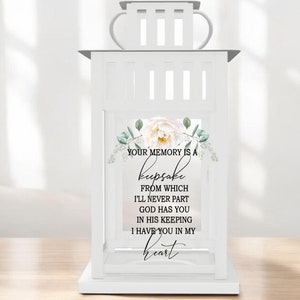 Personalized Loss Memorial Lantern, Custom Bereavement Gifts, Sympathy Lantern, Memorial Gifts, Grief Gift, Loss Dad Lantern, Funeral Gift