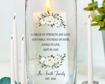 Family Unity Candle Set, Blended Family Unity Ceremony, Custom Unity Set For Wedding, Custom Unity Set Personalized, Handmade Unity Candle