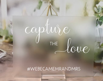 Help Us Capture The Love Social Media, Wedding Hashtag Sign, Wedding Acrylic Sign, Wedding Acrylic Sign, Oh Snap Acrylic Sign, Terra
