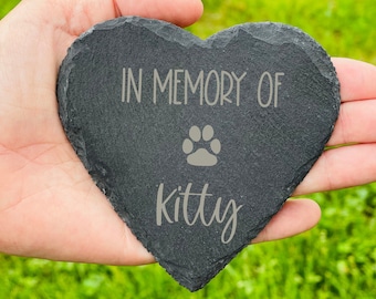 Personalisierte Haustier Gedenkstein, Gravierte Hundegedenktafel, Gravierte Katzengedenktafel, Tiergedenktafel mit Namen