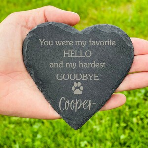 Personalized pet memorial stone, Engraved dog memorial slate, Engraved cat memorial slate, Pet memorial plaque with names, Memorial Gift