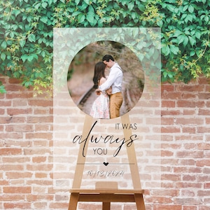 Custom Wedding Welcome Sign, Photo Welcome Sign Reception, Frosted Acrylic Wedding Welcome Sign, Acrylic Welcome Sign, Wedding Signage