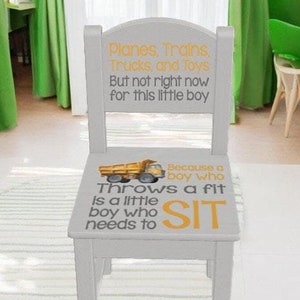 UV Printed Time Out Chair, No Vinyl Used!  Wood time out chair, Time out chair, Timeout chair,  Naughty Spot, Time out, Wooden Timeout Chair