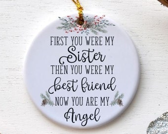 Loss of Sister, Memorial Ornament, Keepsake Ornament, Loss Of Loved One, Sympathy Gift, Sympathy Ornament, Loss Keepsake, Remembrance