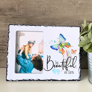Loss of Child, Slate Photo Frame, Bereavement, Miscarriage, Sympathy Gift, Memorial Gift, Sympathy Frame, Memorial Frame