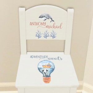 UV Printed Time Out Chair, No Vinyl Used! Boys Time out Chair, Wood Playroom Chair, Timeout chair, Naughty Spot, Boys Chair, Timeout Kids