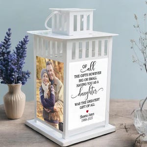 Loss of Daughter, Sympathy, Memory Candle, Sympathy Candle, Memory Lantern, Sympathy Daughter, Bereavement Memorial Lantern, Funeral Gifts