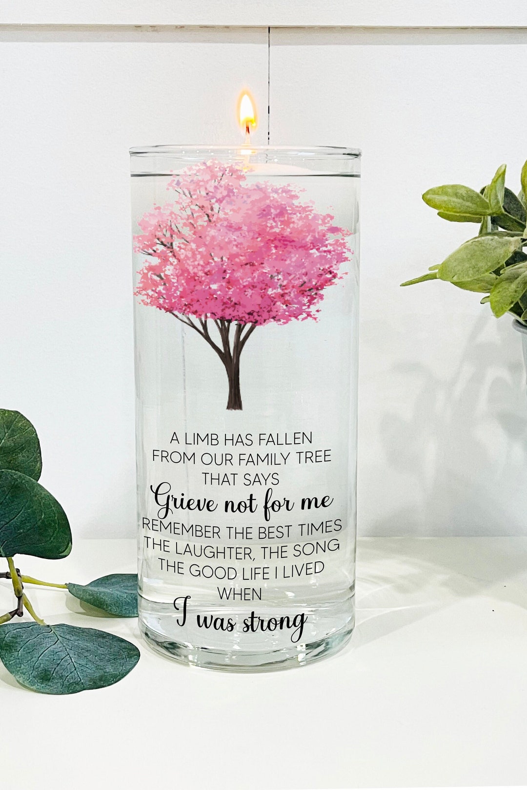 Wedding Memorial Candle for Loss of Loved One, Wedding Candle, Memorial