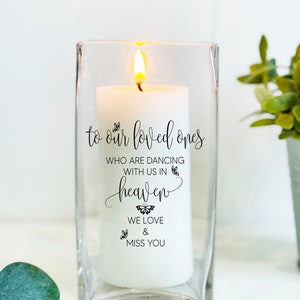 Wedding Memorial Candle For Loss Of Loved One, Wedding Candle, Memorial Memorial Sign, Prayer Candle For Wedding, In Memory Wedding Candle
