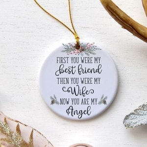 Loss of Wife, Memorial Ornament, Keepsake Ornament, Loss Of Loved One, Sympathy Gift, Sympathy Ornament, Loss Keepsake, Remembrance