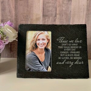 Those We Love, Loss of Loved One, Slate Photo Frame, Bereavement, Sympathy Gift, Memorial Gift, Sympathy Frame, Memorial Frame, Memory Frame