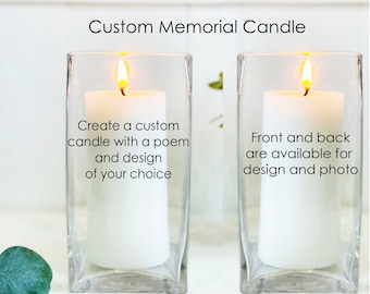 Memorial Candle For Loss Of Loved One, Memory Candle For Celebration Of Life, Funeral Candle, Memorial Gift Candle, Prayer Candle, In Memory