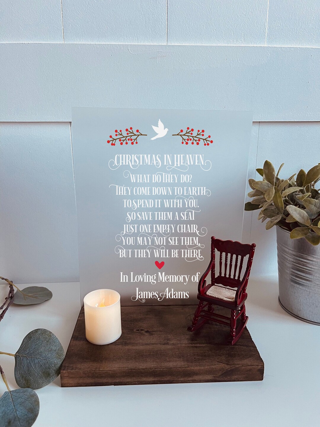 Christmas in Heaven Memorial, Christmas Memorial Gift, Christmas