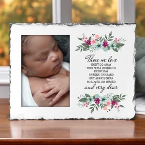 Those We Love, Loss of Loved One, Slate Photo Frame, Bereavement, Sympathy Gift, Memorial Gift, Sympathy Frame, Memorial Frame, Memory Frame