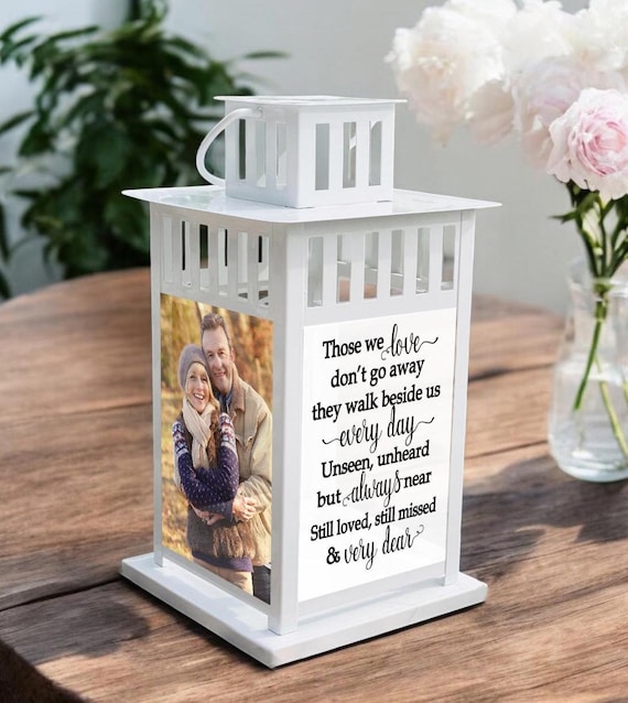 Lanterna Commemorativa Con Candela LED E Telecomando – Regalo Per Lutto, Ricordo Persona Amata