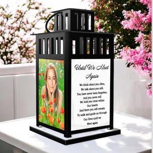 Photo Wedding Memorial Lantern,Wedding Lantern, Memory Lantern, Wedding, Keepsake, Memorial Lantern, Remembrance, Wedding, Memory Candle,