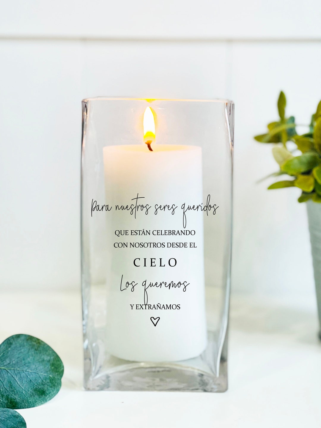Spanish Wedding Memorial Candle, Spanish Wedding Candle, Celebrando Con ...
