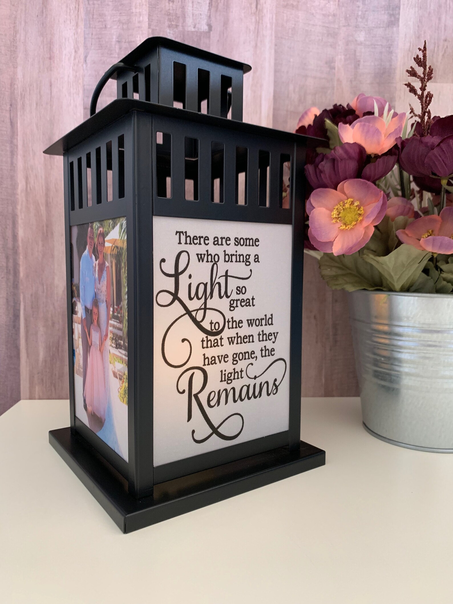 Light Remains Photo Lantern Memorial Lantern Loss of Etsy