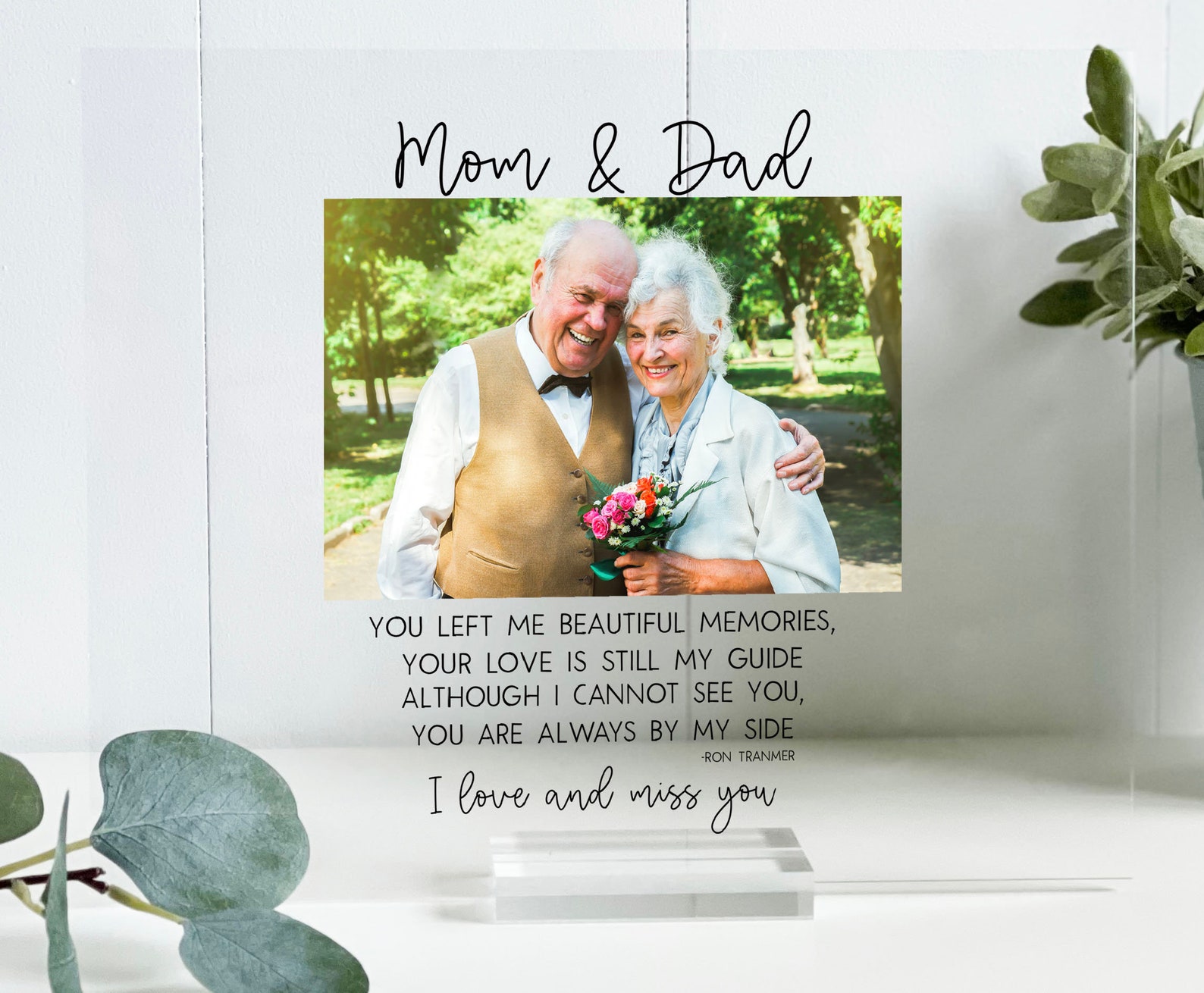 Loss of Mom & Dad Photo Frame Dad Memorial Frame Memorial - Etsy