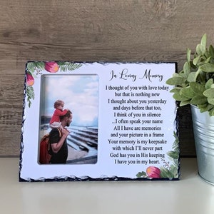 Those We Love, Loss of Loved One, Slate Photo Frame, Bereavement, Sympathy Gift, Memorial Gift, Sympathy Frame, Memorial Frame, Memory Frame