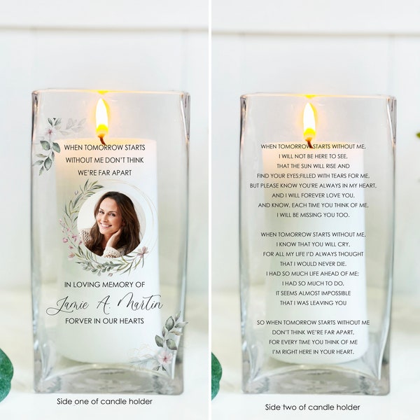 Memorial Candle For Loss Of Loved One, Memory Candle For Celebration Of Life, Funeral Candle, Memorial Gift Candle, Prayer Candle, In Memory