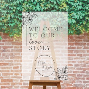 Custom Wedding Welcome Sign, Photo Welcome Sign Reception, Frosted Acrylic Wedding Welcome Sign, Acrylic Welcome Sign, Wedding Signage