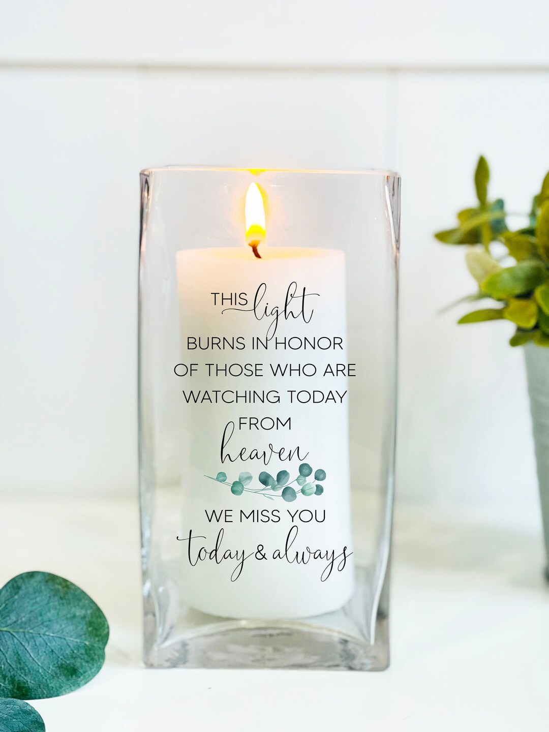 Wedding Memorial Candle for Loss of Loved One, Wedding Candle, Memorial