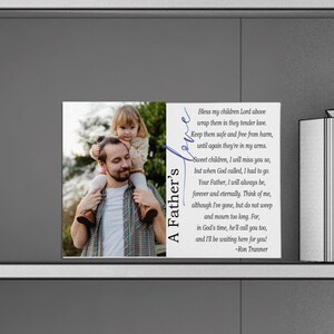 A Father&#39;s Love Loss Of Dad Sympathy Gift, Memorial Canvas, Loss Of Loved One, Memorial Gift, Funeral, Personalized Memorial Gifts, Grief