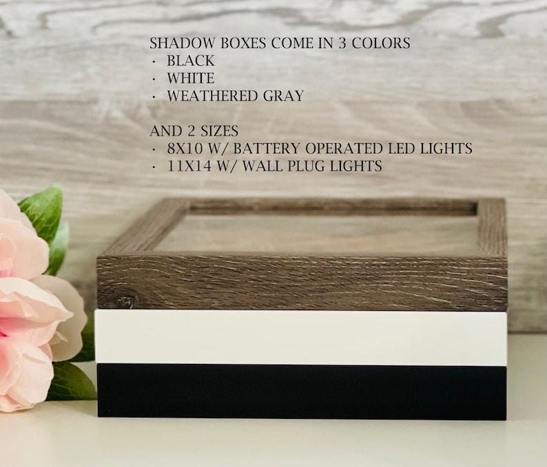 Shadow box colors