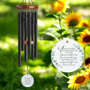 A Limb Has Fallen From The Family Tree Memorial Chime, Sympathy Dad, Mom, Family Gift For Loss, Memorial Wind Chime, Custom In Loving Memory