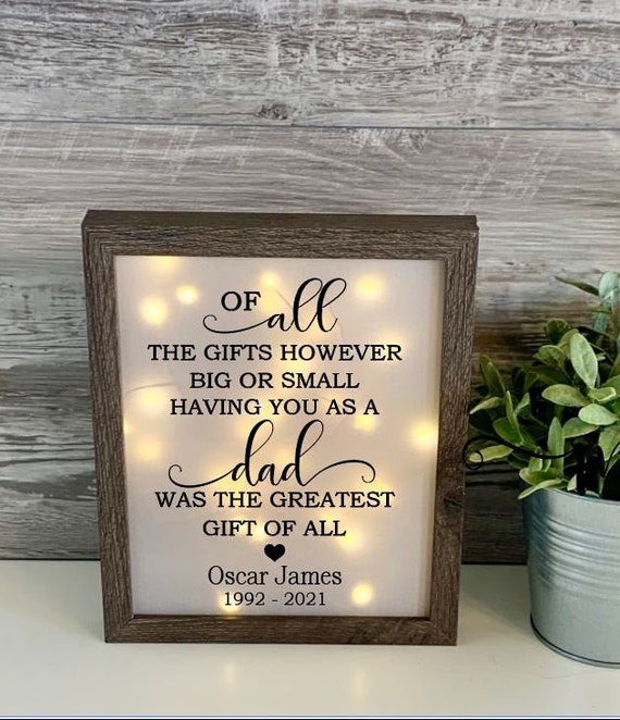 Lanterna commemorativa personalizzata per la perdita / Regali
