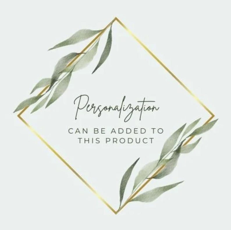 Item can be personalized