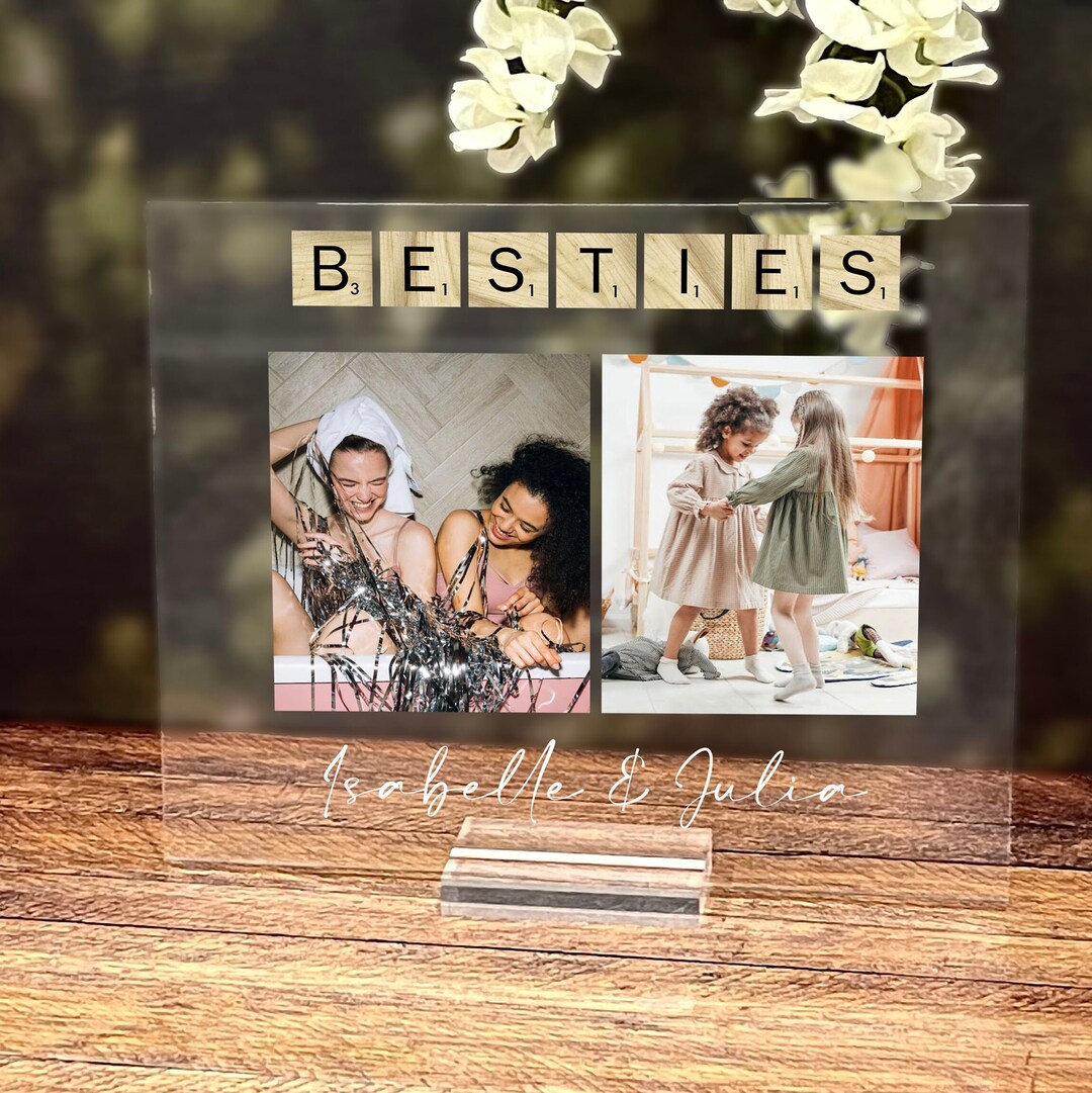 Best Friend Personalized Photo Plaque, Best Friends Forever Gift, Besties, Collage Photo Gift ...