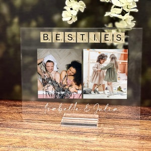 Best Friend Personalized Photo Plaque, Best Friends Forever Gift, Besties, Collage Photo Gift, Friendship For Her, Customized Gift For Him