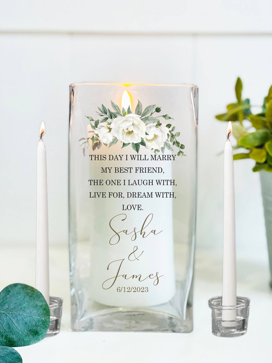 Custom Unity Set for Wedding, Unity Set Personalized, Handmade Unity ...
