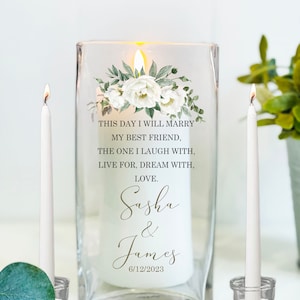 Custom Unity Set For Wedding, Unity Set Personalized, Handmade Unity Candle, Wedding  Personalized, Unity Ceremony, Marry My Best Friend