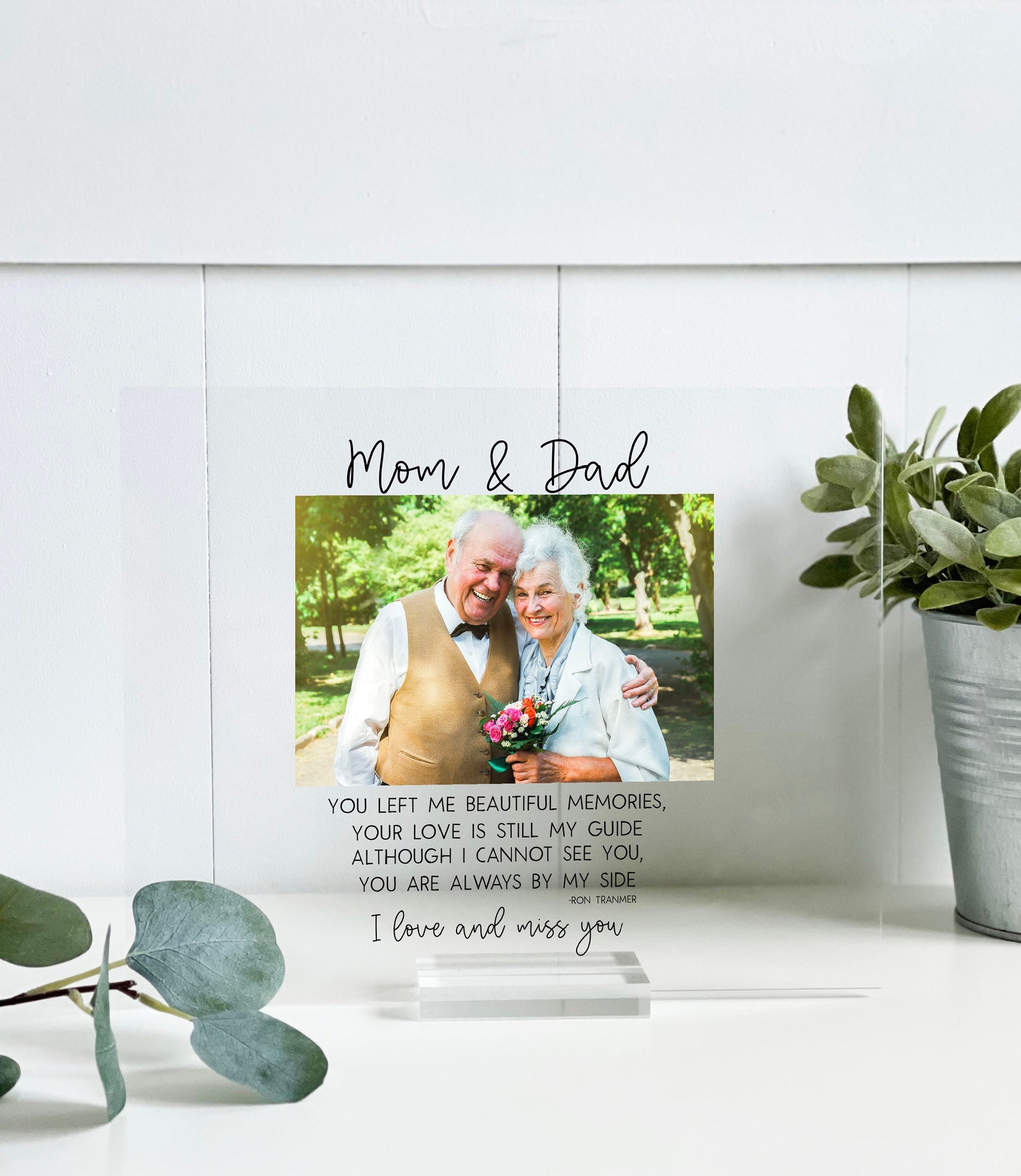 Loss of Mom & Dad Photo Frame Dad Memorial Frame Memorial - Etsy